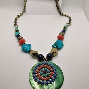 Mother of Pearl Pendant Necklace * Ruby Rd * NWT